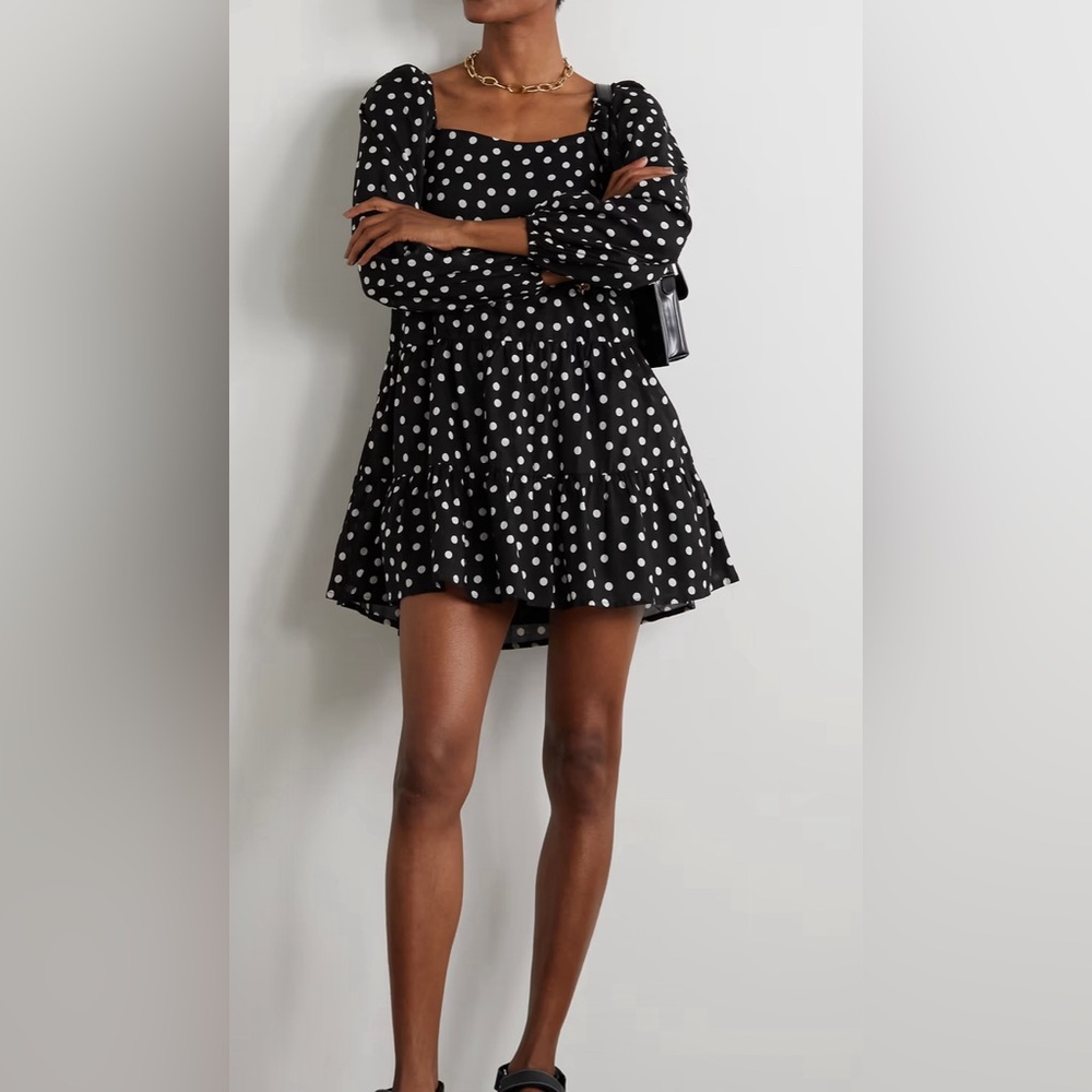 Faithfull The Brand: Morissa Mini Dress - Neoma Dot Print